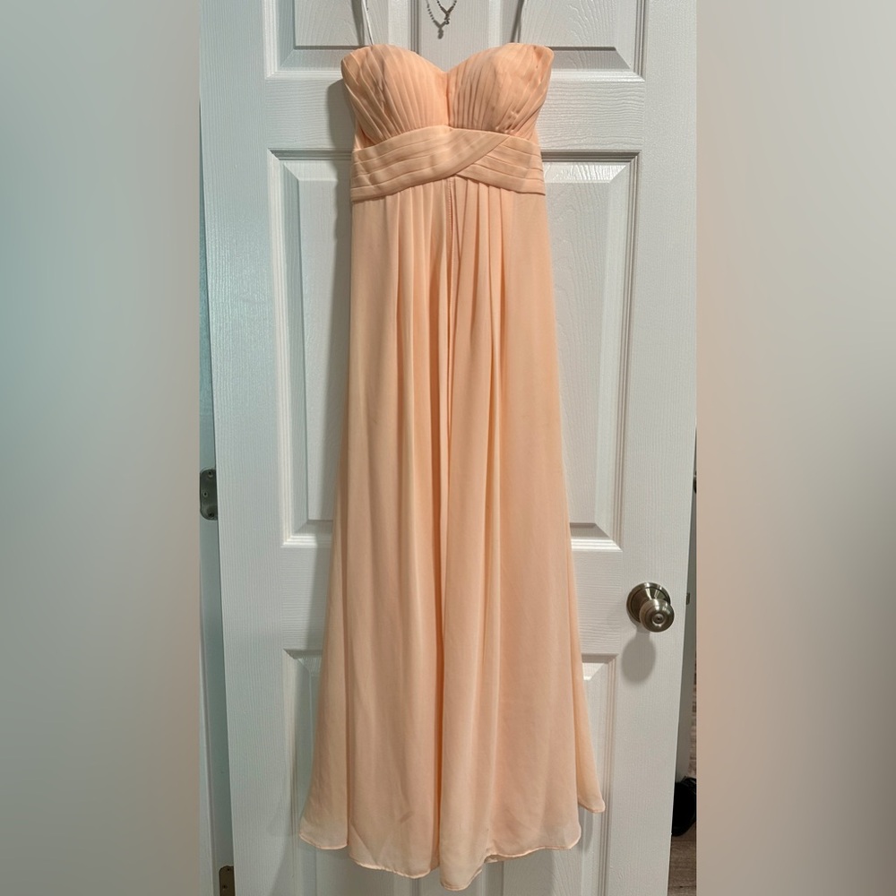 Peach Strapless Dress